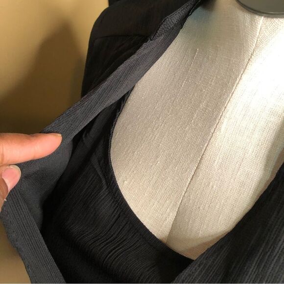 Favlux Blouse Womens S Faux Drape Front with Hi-Lo Hem - Picture 6 of 6